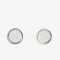 Aros Pasantes Con glitter Aros Con Glitter - Plateado