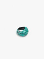 Anillo Maxi Redondeado azul
