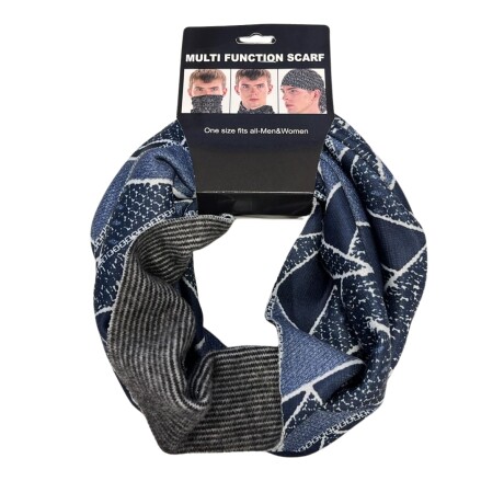 Buff cuellera con interior afelpado - Figuras Azul