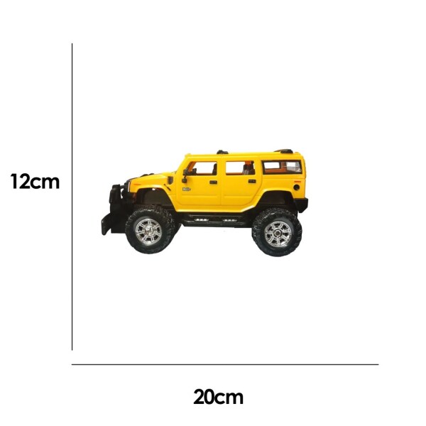 Auto a remoto Hummer H2 amarillo