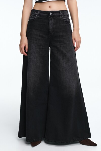 DENIM ANCHO Negro