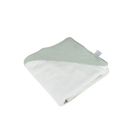 CAPA DE BAÑO ALGODON VERDE BEBÉ DOUCEUR VERDE AGUA