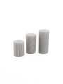 VELAS PILAR SET X3 GRIS