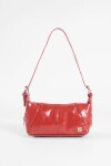 Cartera de hombro ojalillos bordo