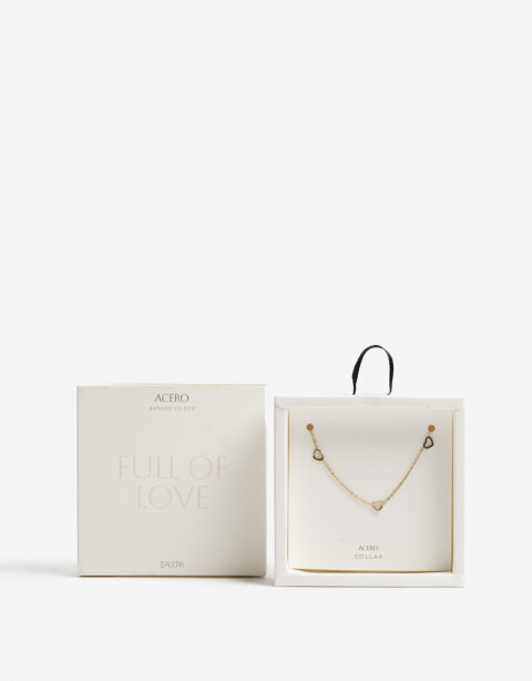 Collares Cortos Metal Collar Corto Acero - Dorado