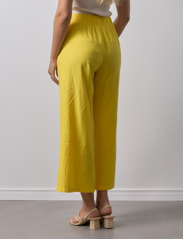Pantalon Lino AMARILLO