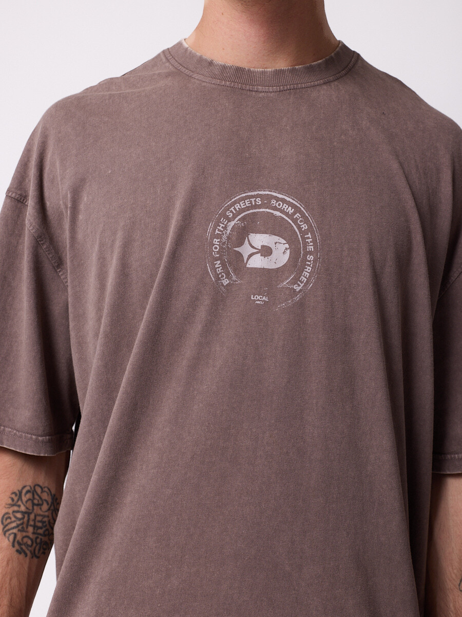 T-SHIRT RIVERSO DIXIE Chocolate