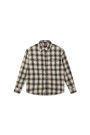 Too Busy To Work Check Shirt Blanco