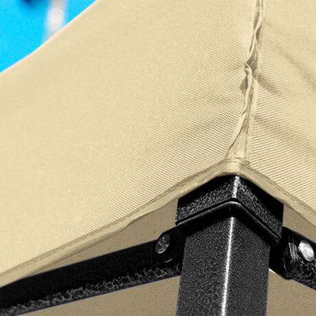 Gazebo 3x3mt Toldo Carpa Uv30 Impermeable Resistente Beige