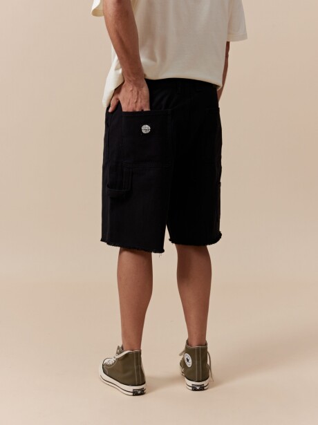 BERMUDA DENIM SKIP NEGRO JEAN