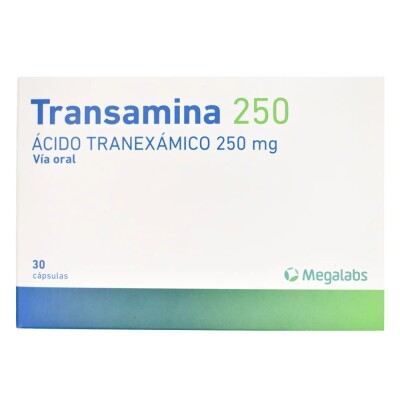 Transamina 250 Mg. 30 Caps. Transamina 250 Mg. 30 Caps.