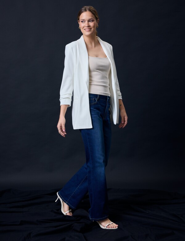 Blazer Manga Frunce CRUDO