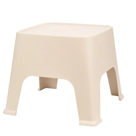Mesa Banco Auxiliar PVC Sunset Exterior / Beige - Licor de Maní Mesa Banco Auxiliar PVC Sunset Exterior / Beige - Licor de Maní