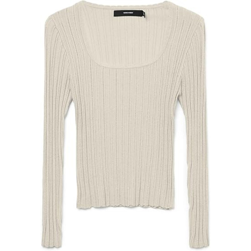 VMCECILIE LS U-NECK PULLOVER GA BIRCH