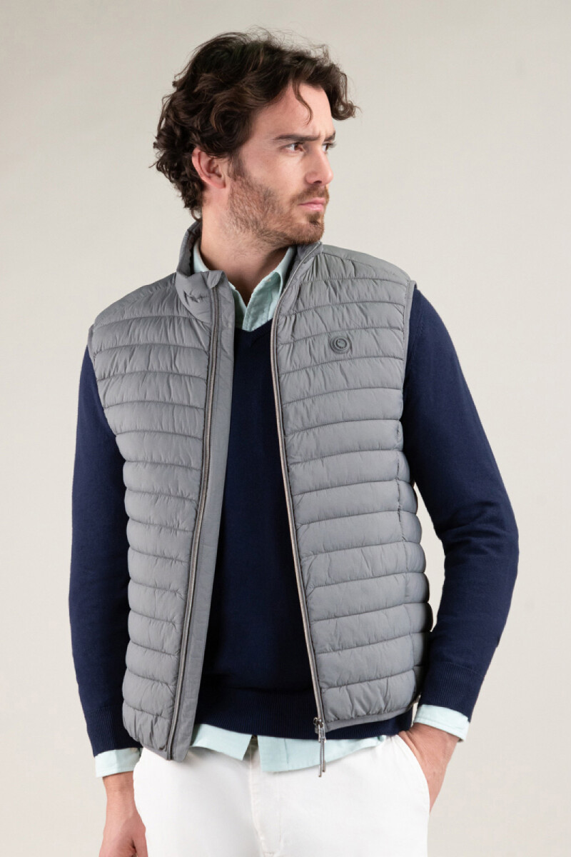 Chaleco Acolchado Gris