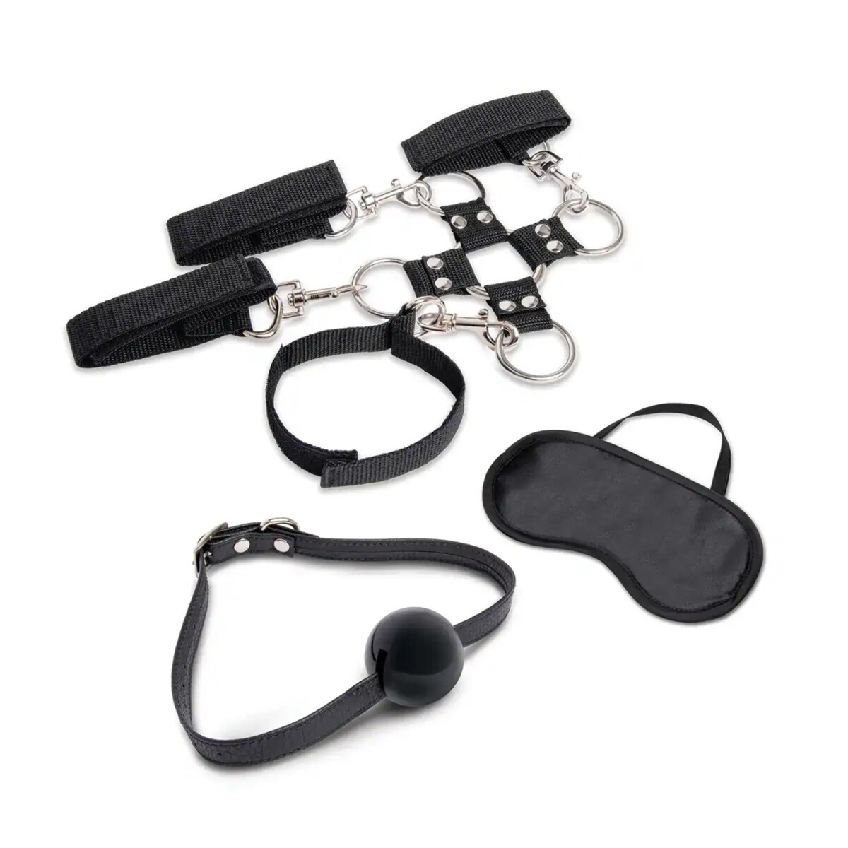 Kit de 7 piezas Sujeción y Mordaza c/Bola Lux Fetish 