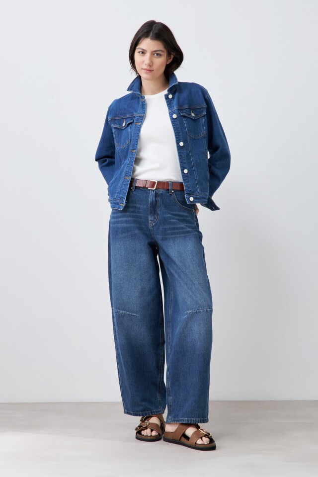Campera clásica de jean jean medio