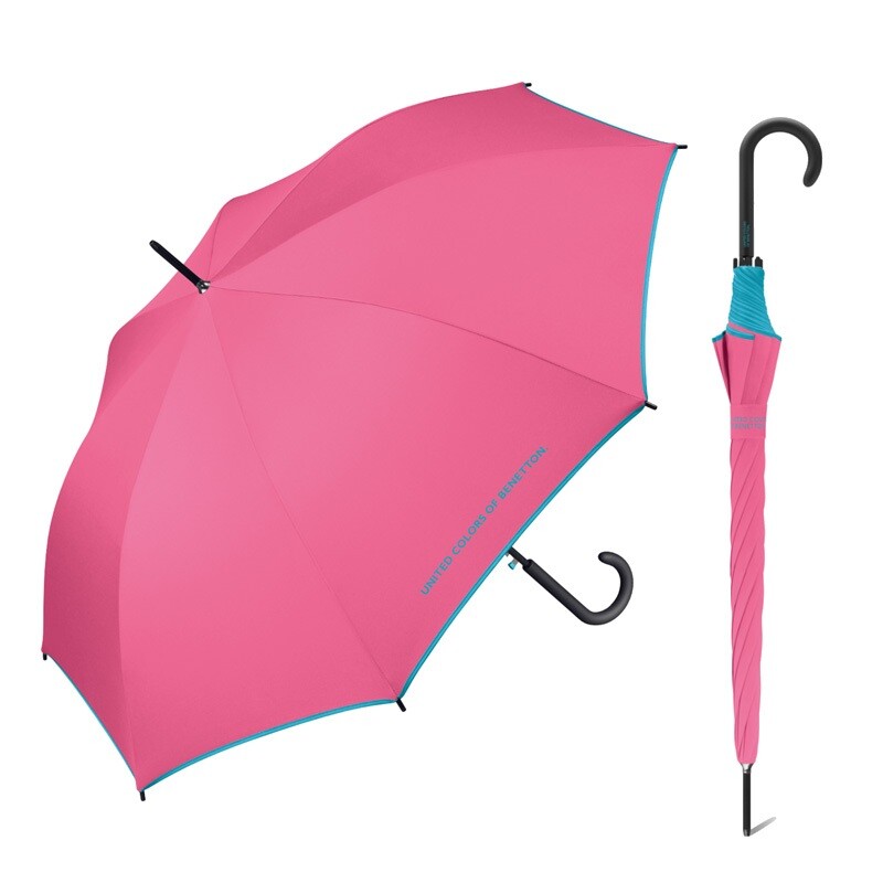 Paraguas Benetton-Long Hot Pink BENETTON UMBRELLA LONG AC HOT PINK