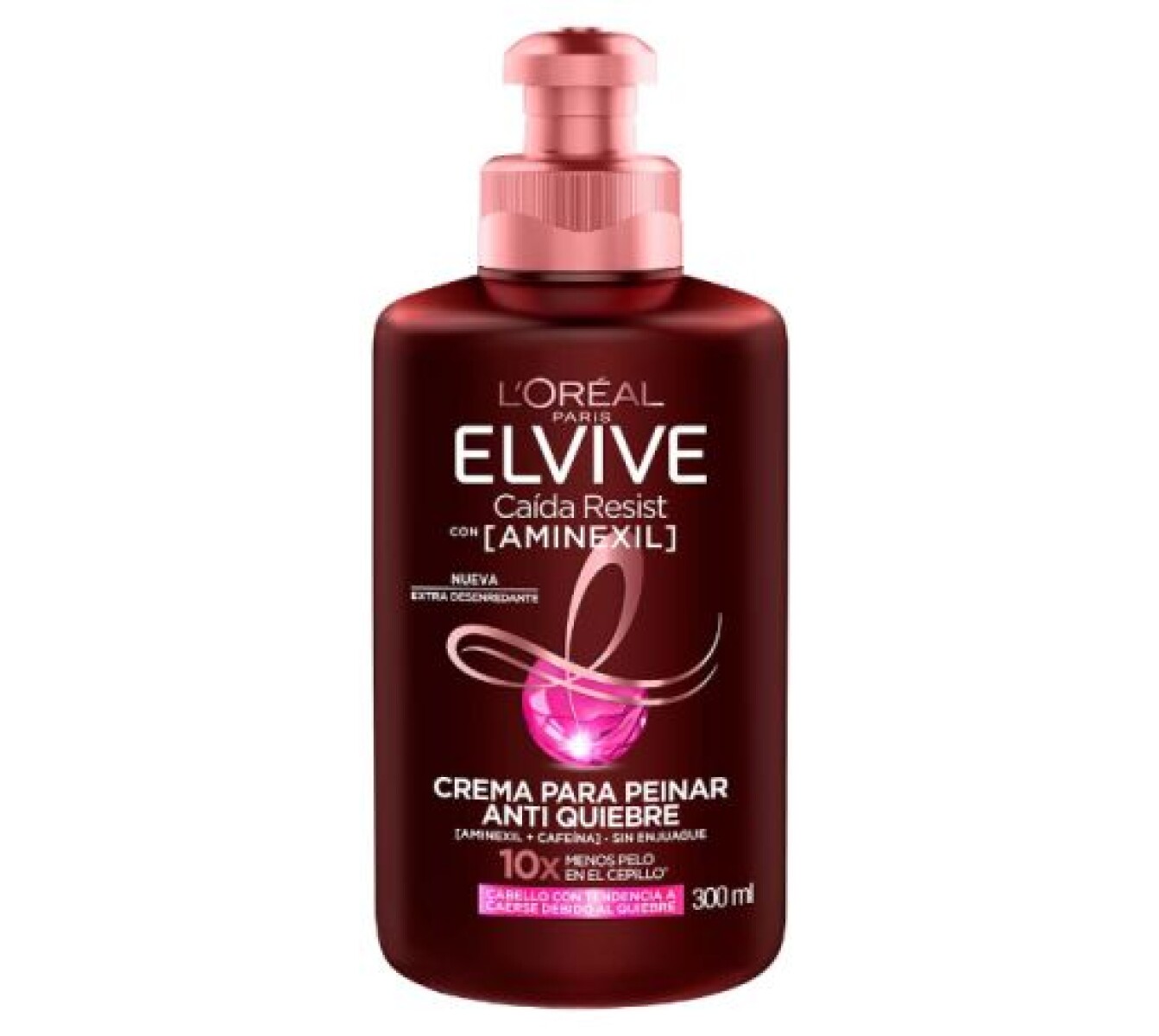 Elvive Resist Crema para Peinar con Aminexil 300ml – Suavidad y Control de Frizz 