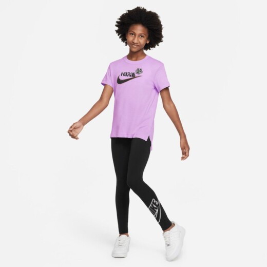 Remera Nike Moda Niño Tee Hilo Craft Lilac S/C