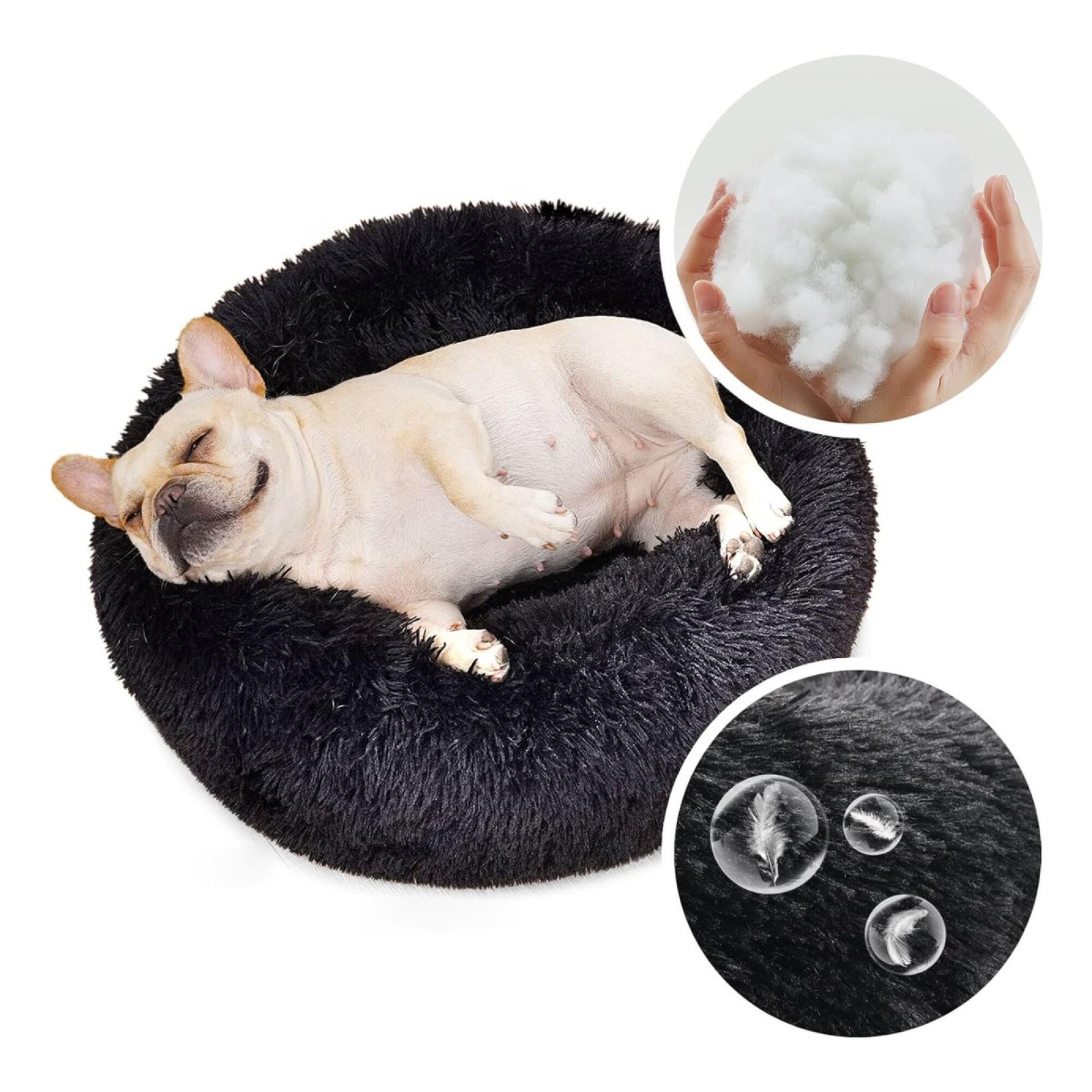 Cama gato peluda outlet