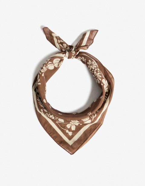 Pañuelos Raso Pañuelo De Algodón Estampado - Combinacion Bicolor