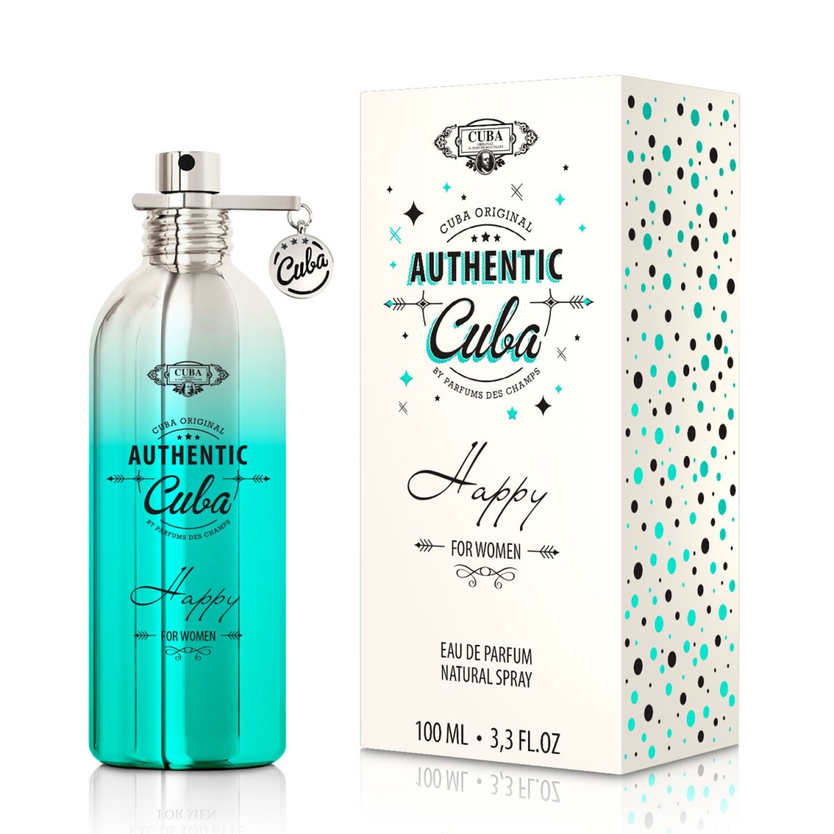 Perfume Cuba Authentic Happy for Women EDP 100ml Original 