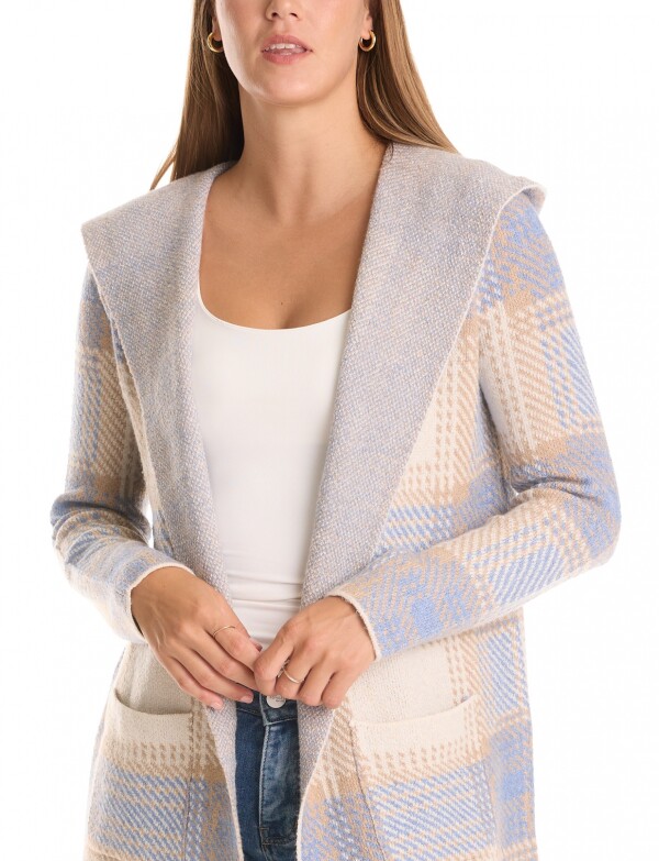 Cardigan Soft Capucha BEIGE/MULTI