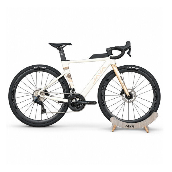 Bicicleta De Ruta Java Gravel Idra 24v Con Cambios Electrónicos BICICLETA JAVA GRAVEL IDRA T54 BLANCO
