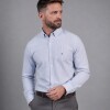 Camisa Oxford Celeste rayado