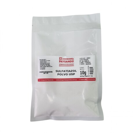 Sulfatiazol en Polvo USP 10 g Sulfatiazol en Polvo USP 10 g