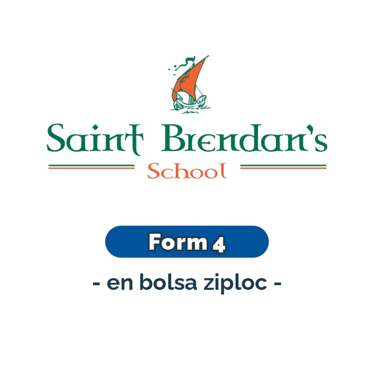 Lista de materiales - Primaria Form 4 en una bolsa ziploc SB 