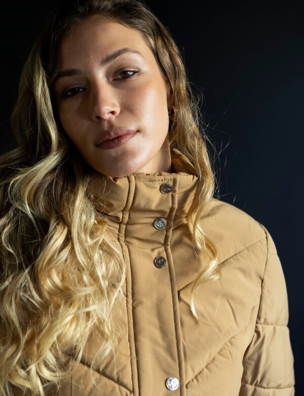 Campera Abrigo Faux Fur TOSTADO