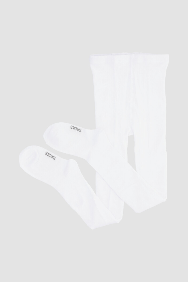 Cancan kids de algodón liso - Blanco 