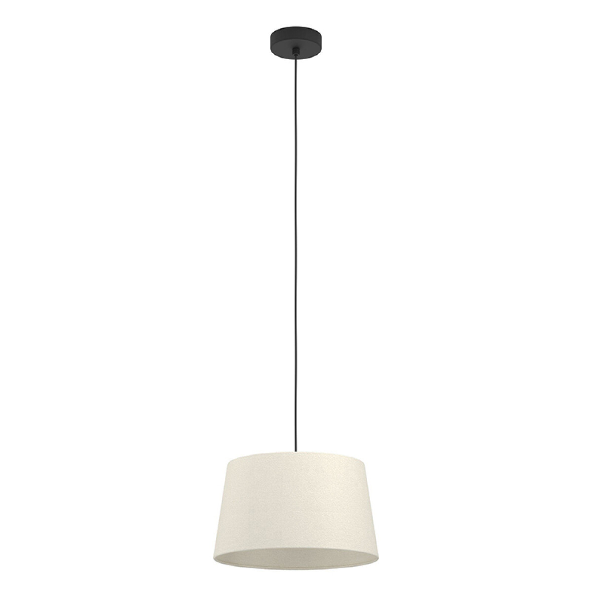 Lámpara colgante E27 pantalla de tela blanca Ø350 - EG6220 