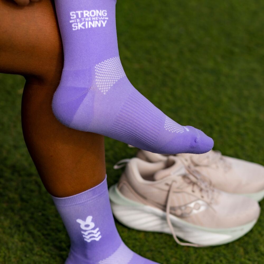 Medias Running Strong Unisex Lila