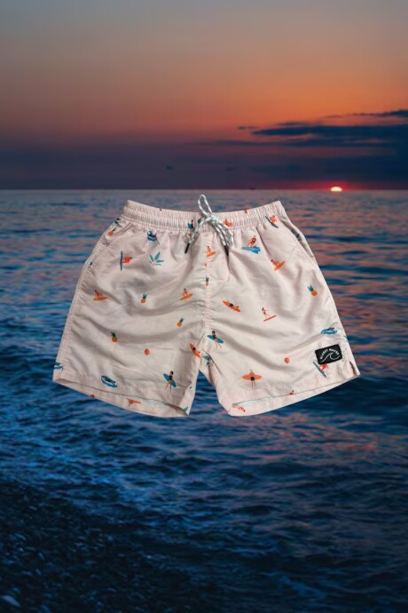 Short de Baño / Rosa U