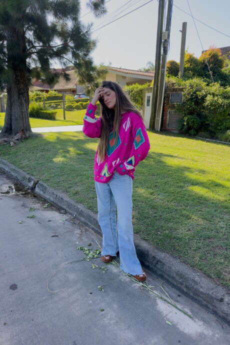 Sweater Gitano Base Fucsia