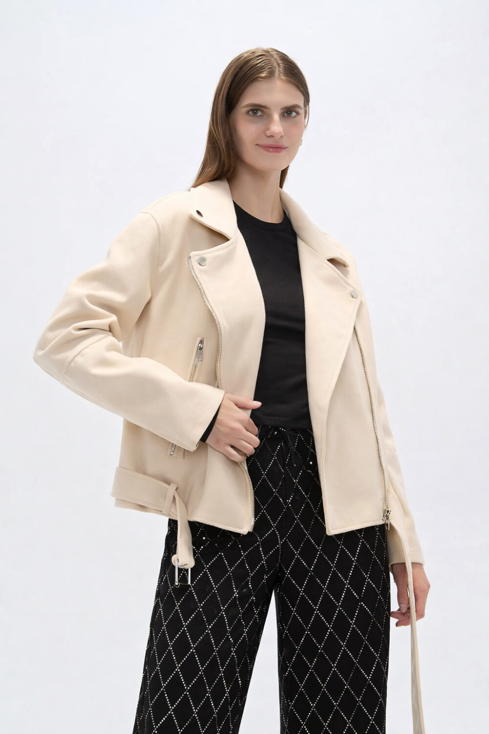 Chaqueta Anca Beige Claro