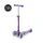 Monopatín Micro Mini Deluxe LED Ajustable con 3 Ruedas - PURPURA