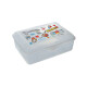 Caja organizadora con traba mediana TRANSPARENTE