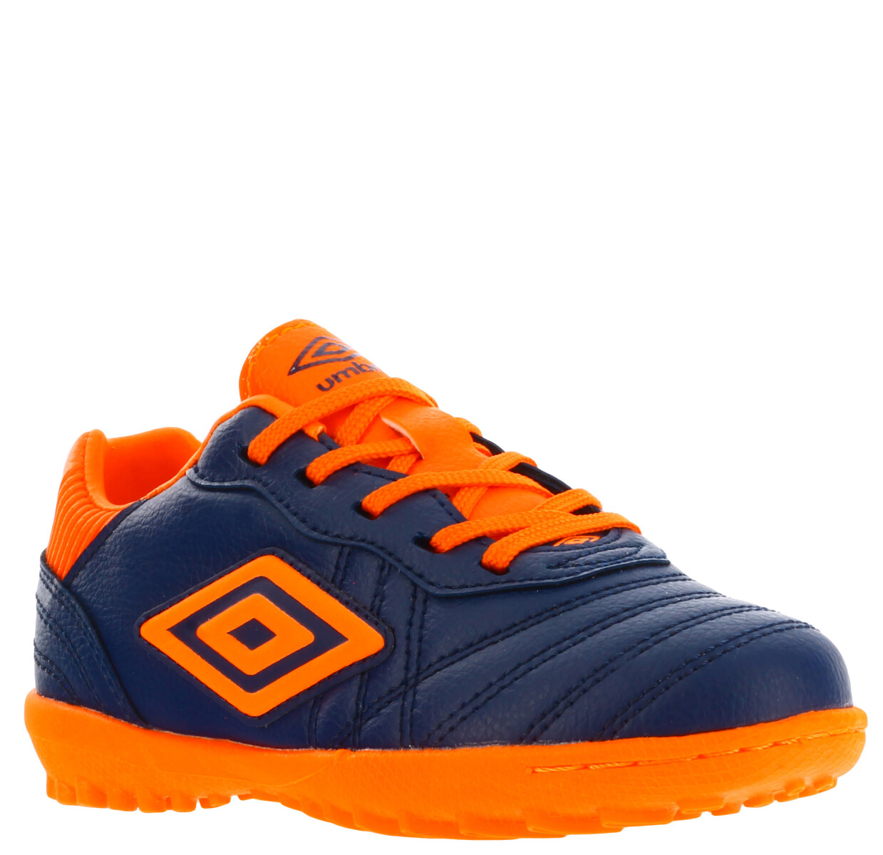 Championes de Fútbol 5 Infantiles Umbro Touch TF - Azul Marino - Anaranjado 