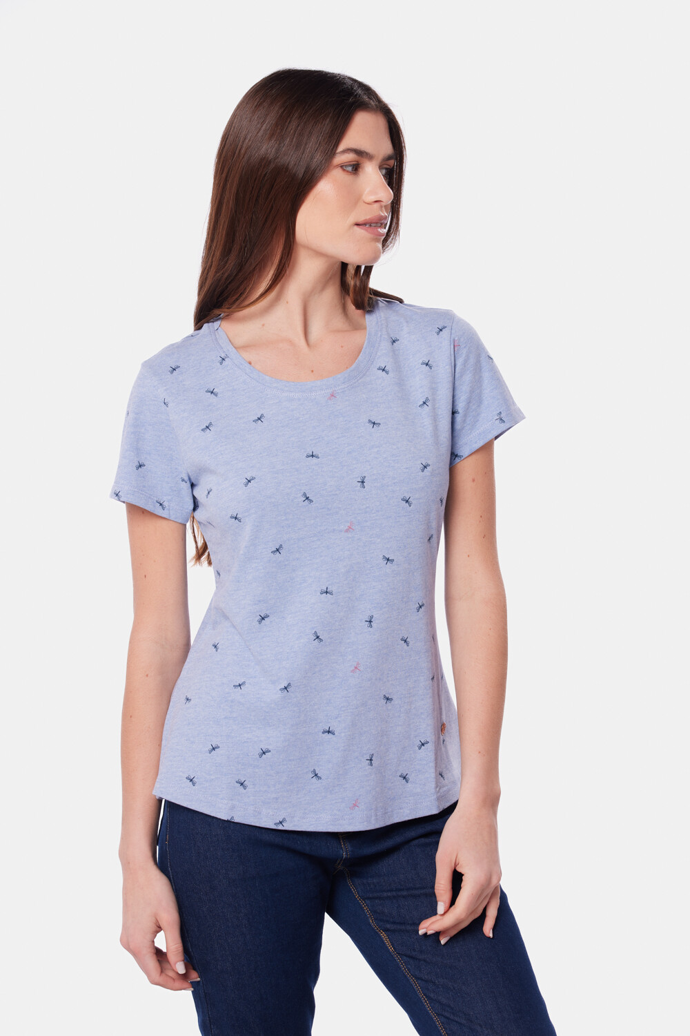 REMERA ESTAMPADA Azul