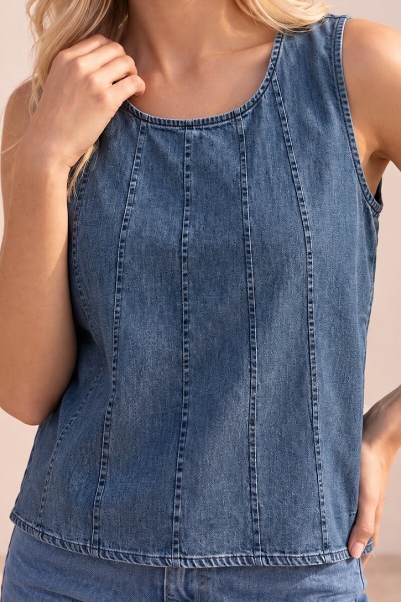 Musuculosa Denim Musuculosa Denim