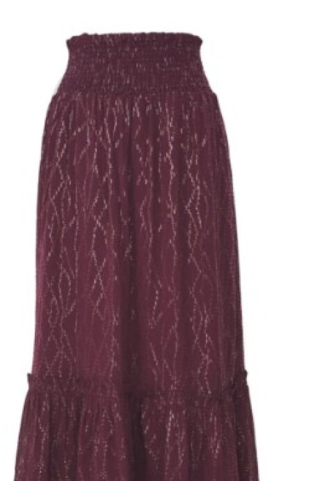 Falda Julieta Bordeaux