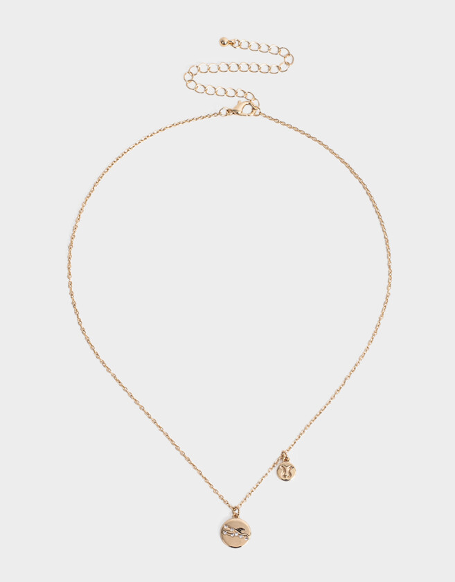 Cadena Corta con Dije Capsula Especial Cadena Corta Con Dije Tauro - Dorado