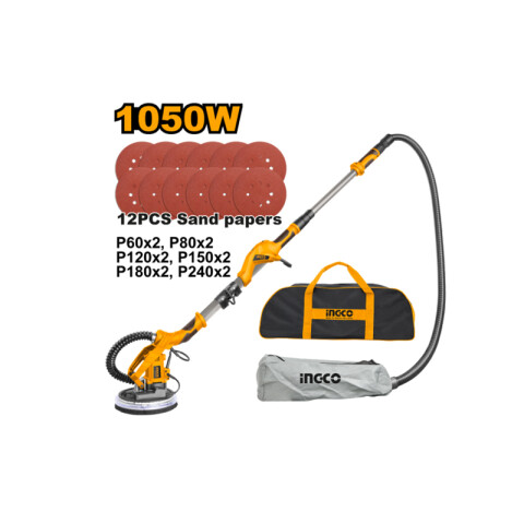 Lijadora orbital p/yeso Industrial 1050W +12discos ING0430