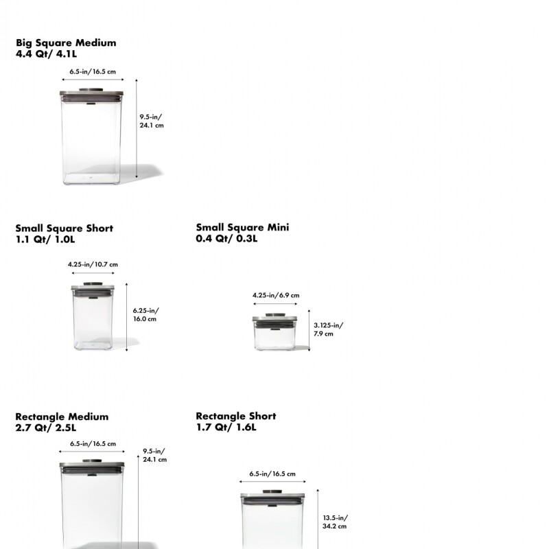 SET 6 CONTENEDORES OXO SET 6 CONTENEDORES OXO