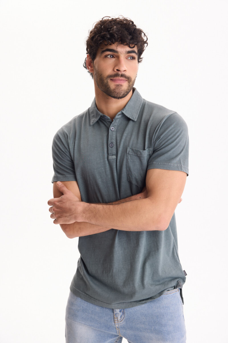 Remera Polo Horizon Gris