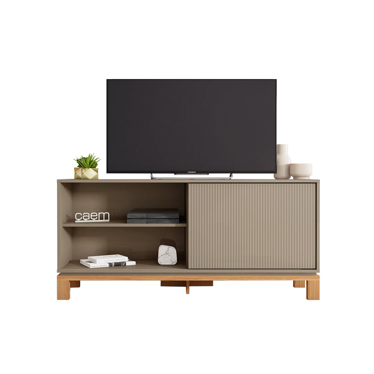 Rack Para Tv Mondrian 1.36 - Color Sued Mr/freijo 